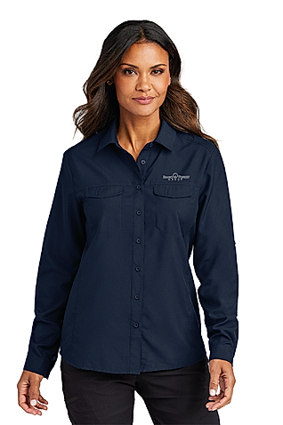 LW960 - Port Authority Women's Long Sleeve UV Daybreak Shirt - Idaho Forest Group - Logowear Store - Embroidery - #29726