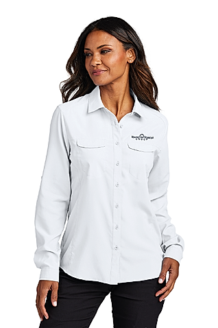 LW960 - Port Authority Women's Long Sleeve UV Daybreak Shirt - Idaho Forest Group - Logowear Store - Embroidery - #29726