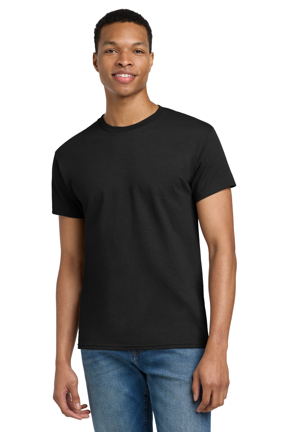Gildan Tall 100% US Cotton T-Shirt 2000T front model image.
