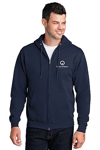 PC78ZH - Port & Company - Core Fleece Full-Zip Hooded Sweatshirt - Idaho Forest Group - Logowear Store - Transfer Screen Print - #29726