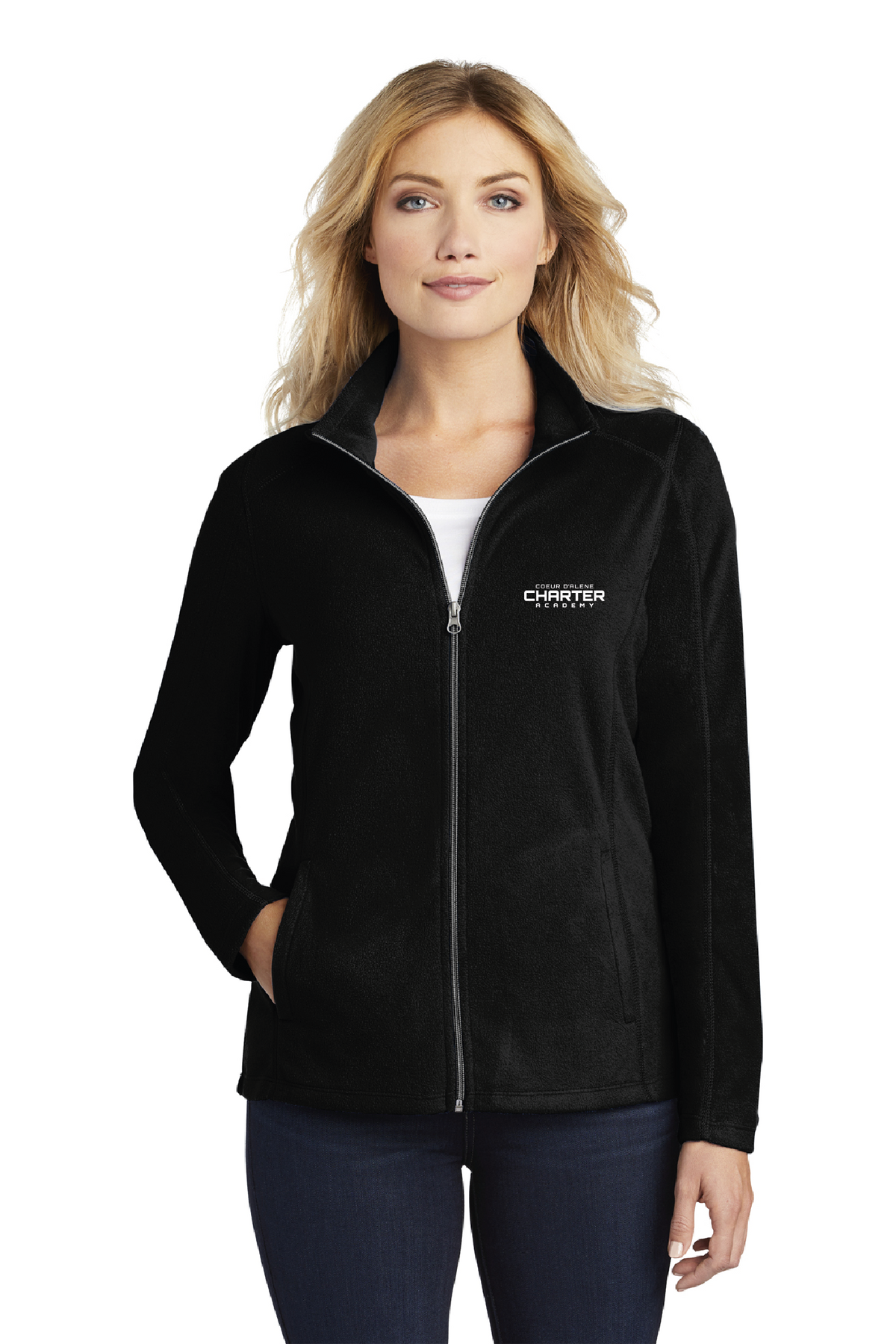 L223 - Port Authority Ladies Microfleece Jacket - CDA Charter Academy - School Store - Embroidery - #28617