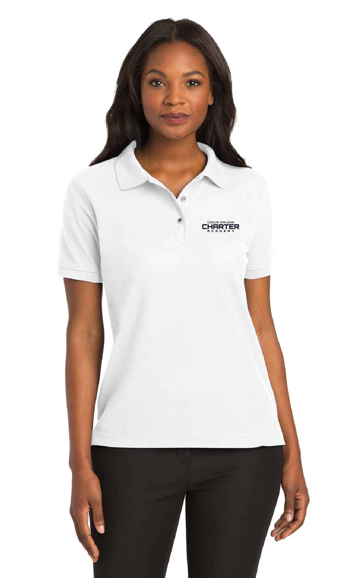 L500 - Port Authority Ladies Silk Touch Polo - CDA Charter Academy - School Store - Embroidery - #28617