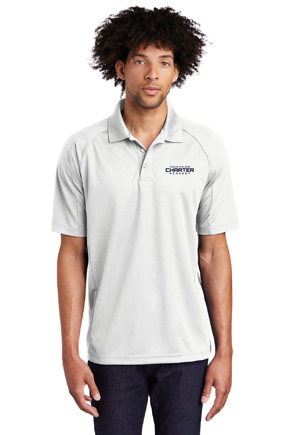 T474 - Sport-Tek Dri-Mesh Pro Polo - CDA Charter Academy - School Store - Embroidery - #28617