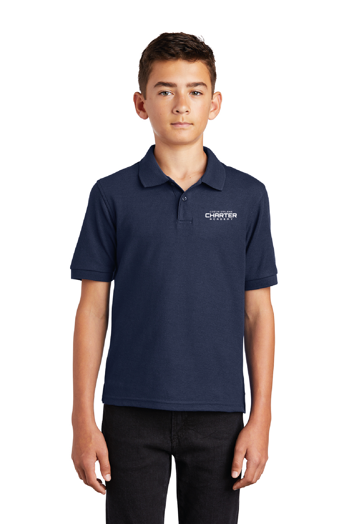 Y500 - Port Authority Youth Silk Touch Polo - CDA Charter Academy - School Store - Embroidery - #28617