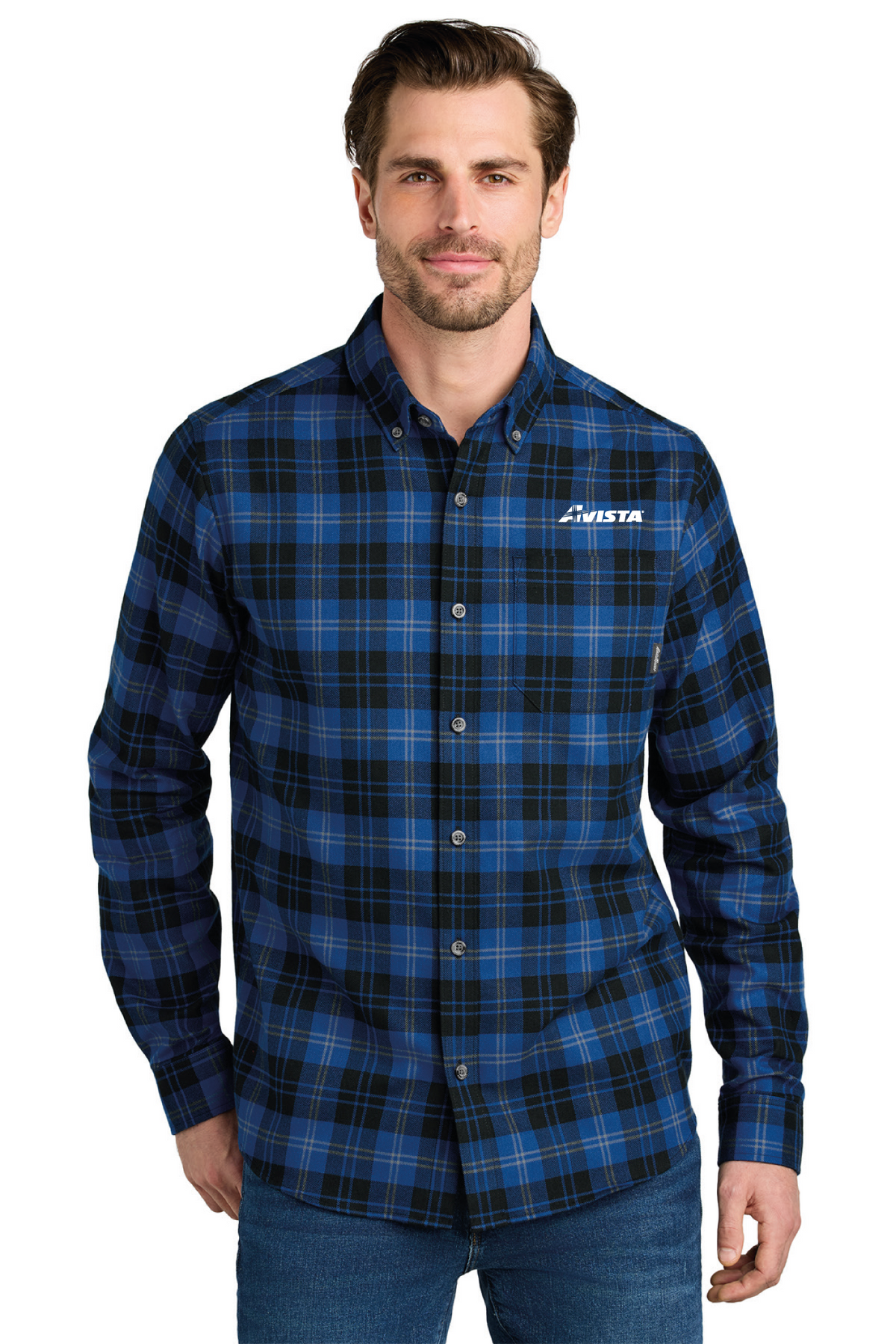 EB610 - Eddie Bauer Long Sleeve Favorite Flannel Plaid Shirt - DEMO - Company Store - Embroidery - INVOICE#