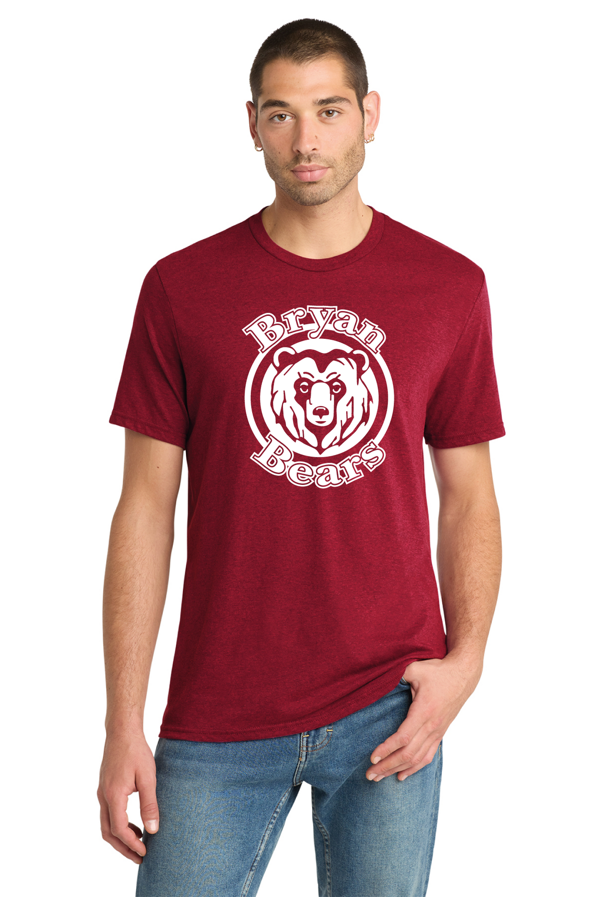 DM108 - District Perfect Blend CVC Tee - Bryan Elementary - Order Collection Store - Transfer Screen Print - #29972