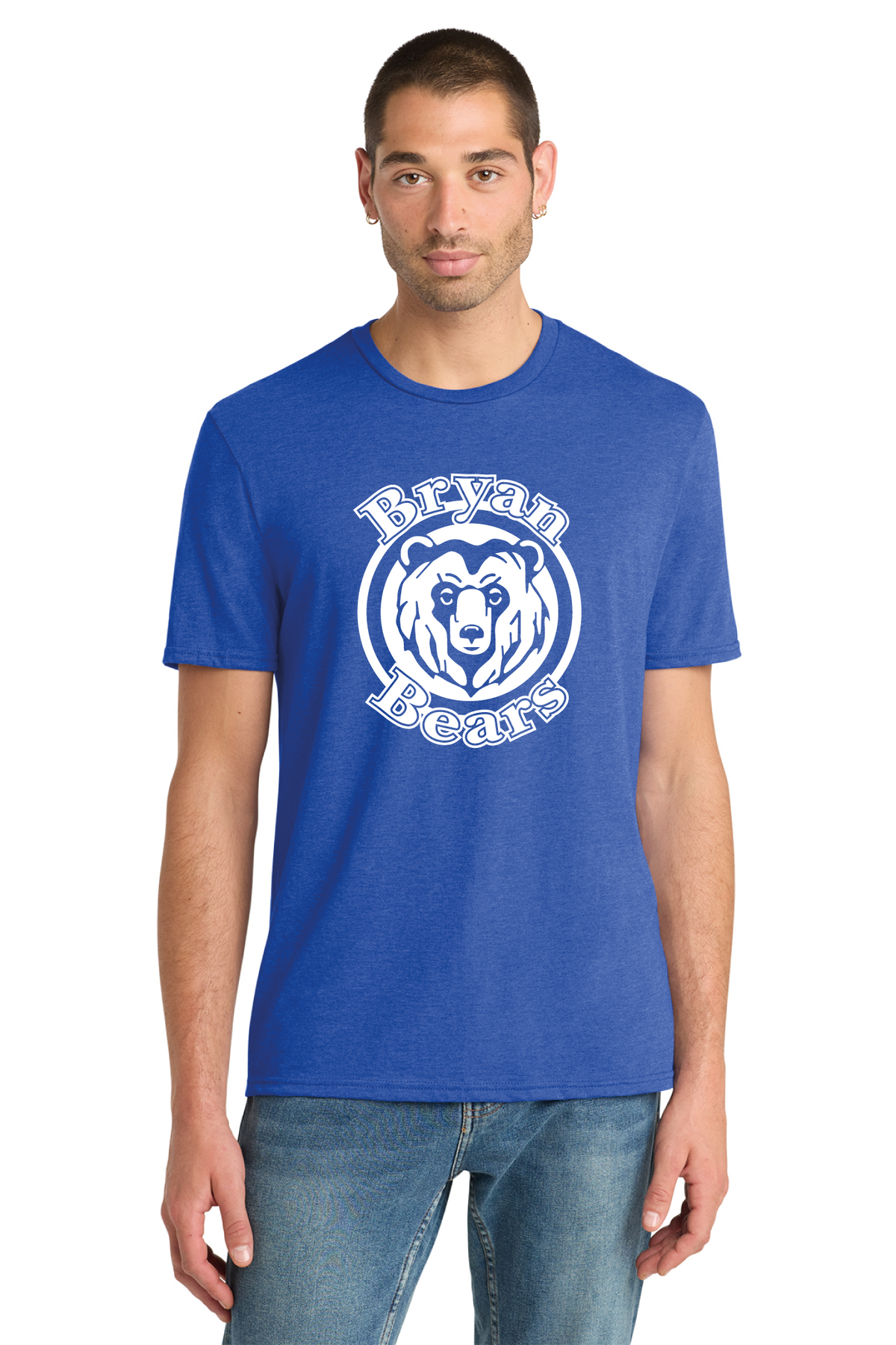 DM108 - District Perfect Blend CVC Tee - Bryan Elementary - Order Collection Store - Transfer Screen Print - #29972