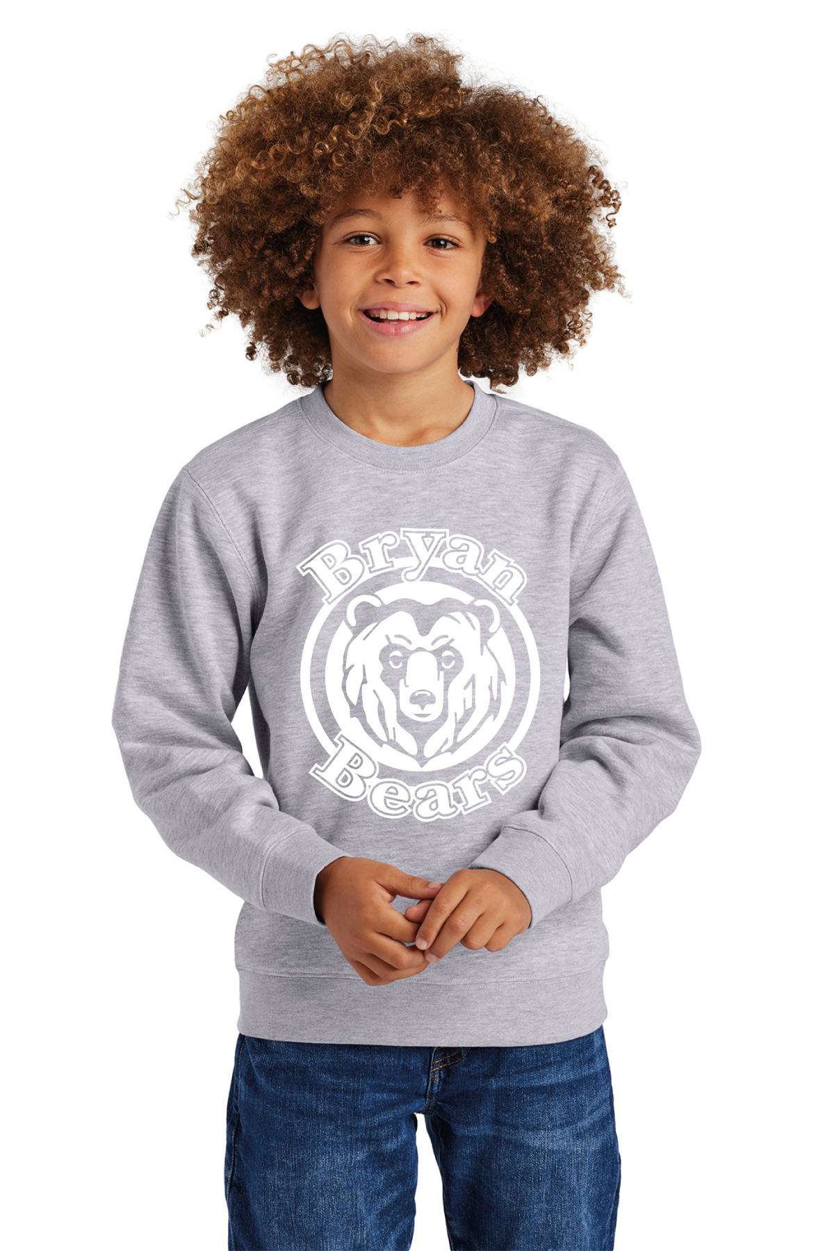 DT6104Y - District Youth V.I.T. Fleece Crew - Bryan Elementary - Order Collection Store - Transfer Screen Print - #29972