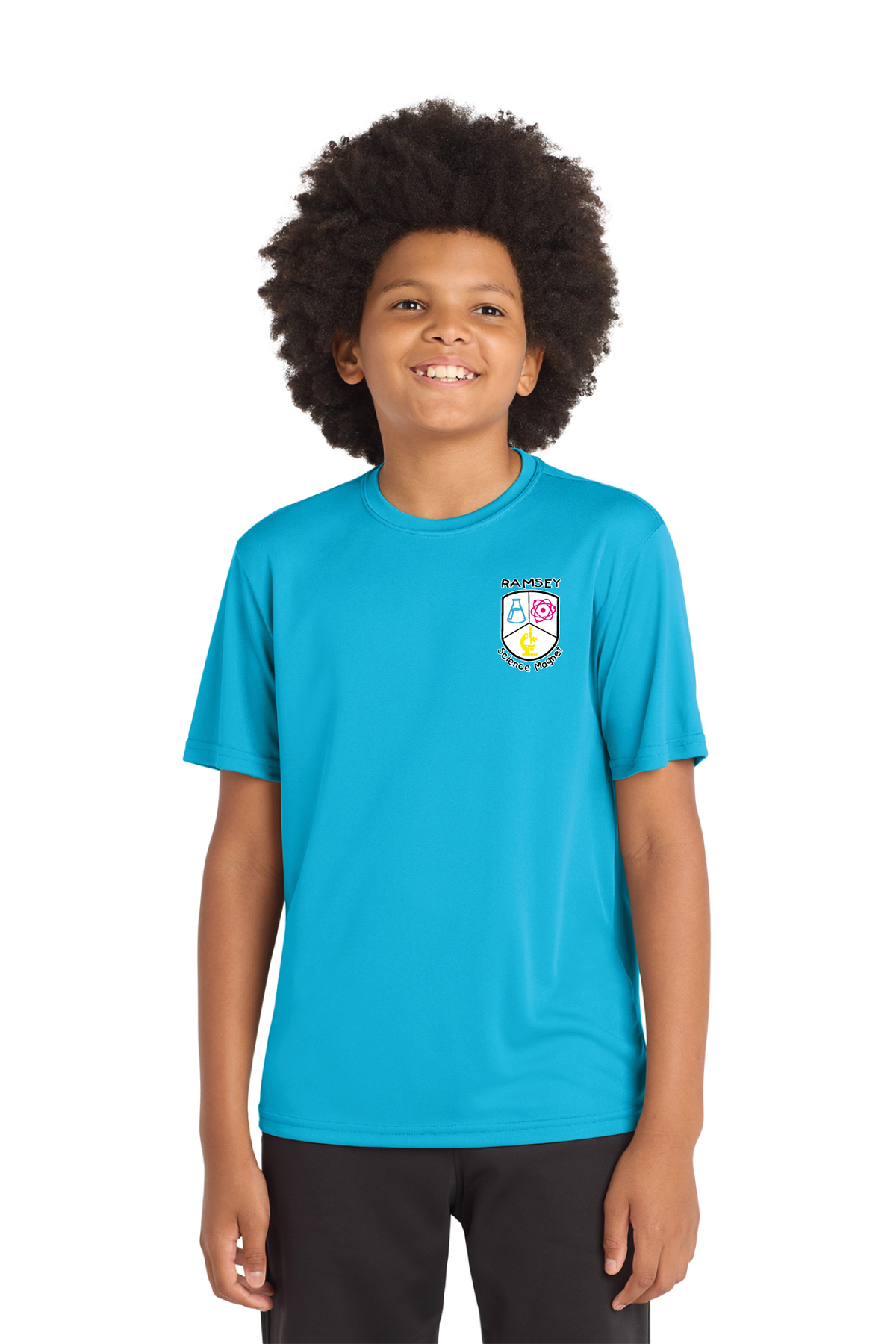 YST350 - Youth PosiCharge Competitor Tee - Ramsey Science Magnet - School Store - Digital Print - #28631