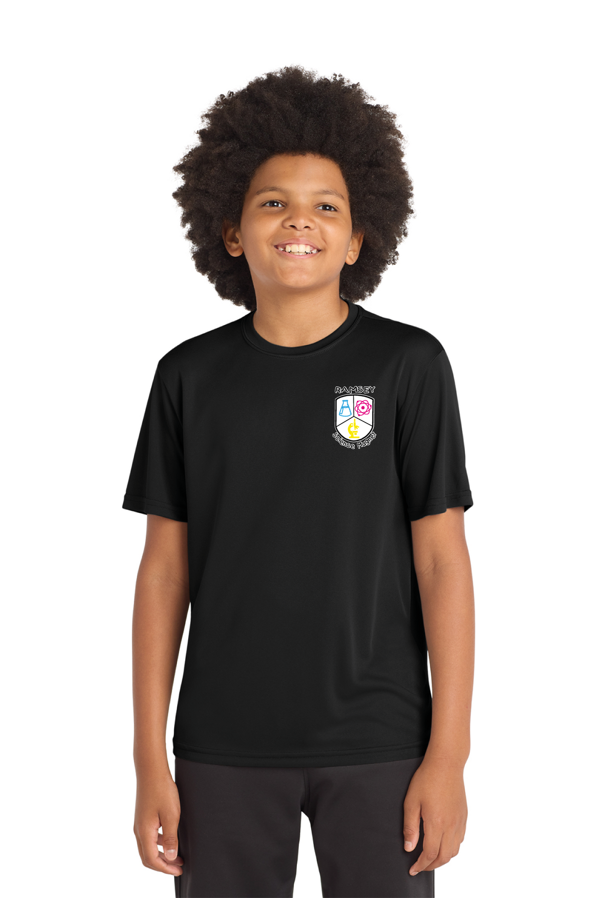 YST350 - Youth PosiCharge Competitor Tee - Ramsey Science Magnet - School Store - Digital Print - #28631