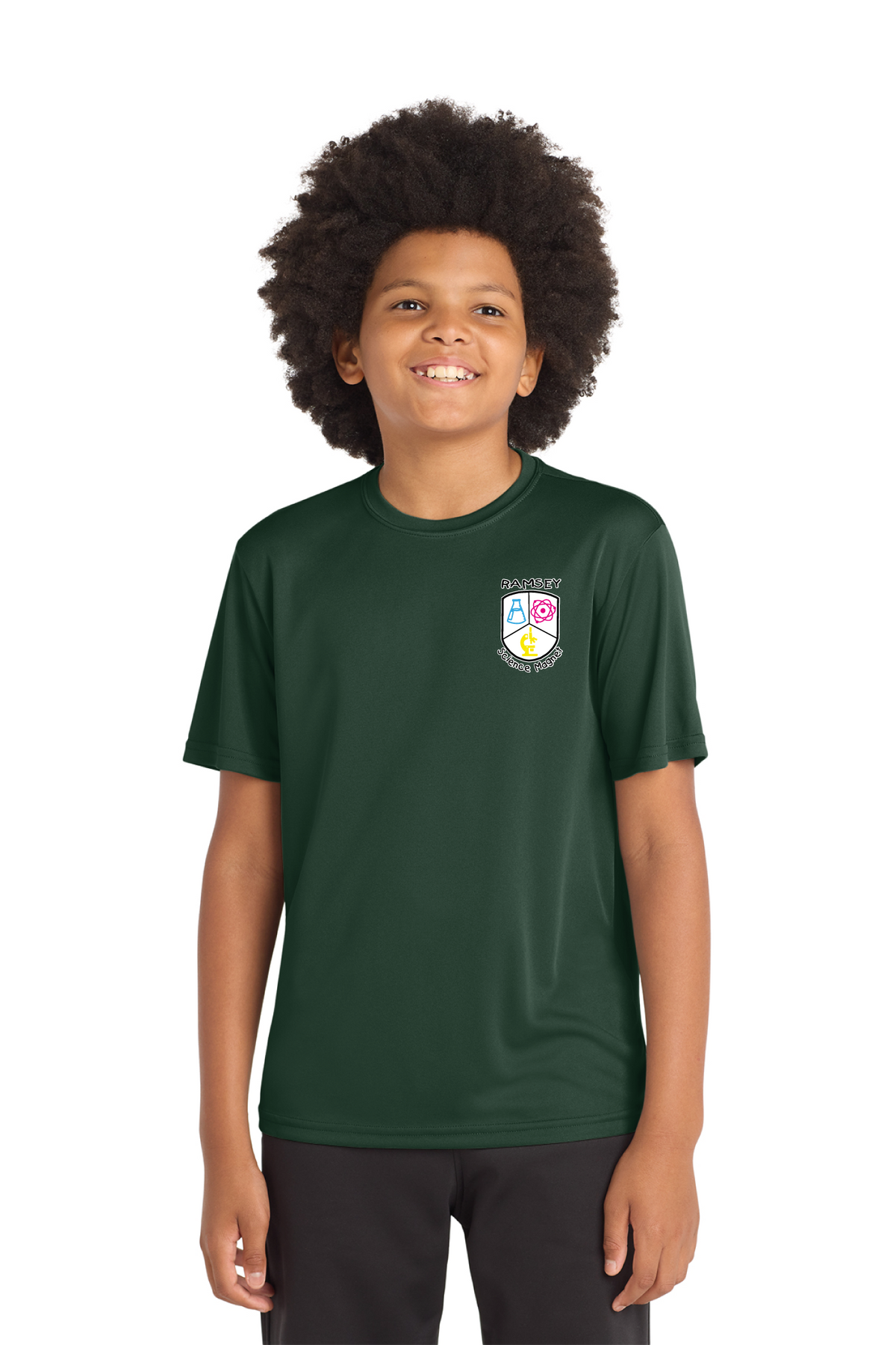 YST350 - Youth PosiCharge Competitor Tee - Ramsey Science Magnet - School Store - Digital Print - #28631