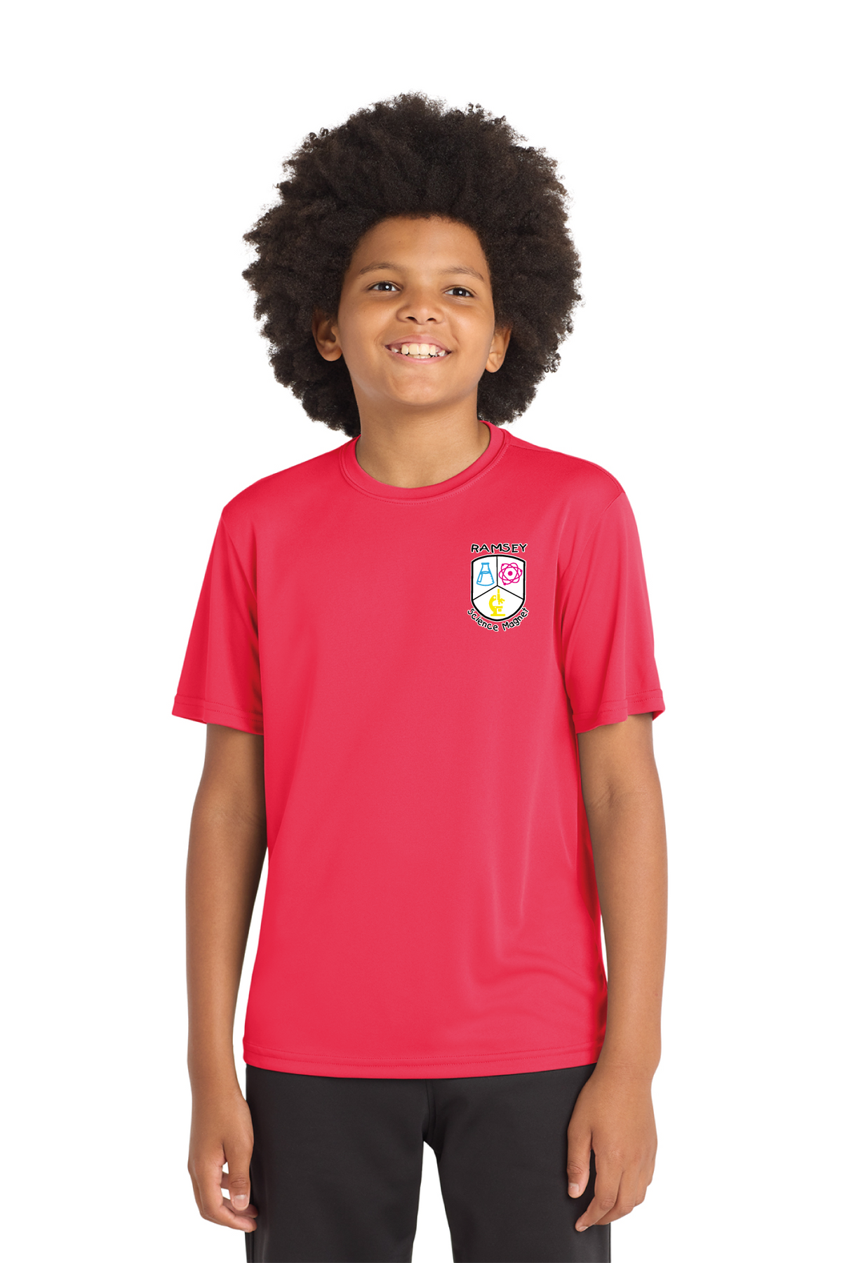 YST350 - Youth PosiCharge Competitor Tee - Ramsey Science Magnet - School Store - Digital Print - #28631