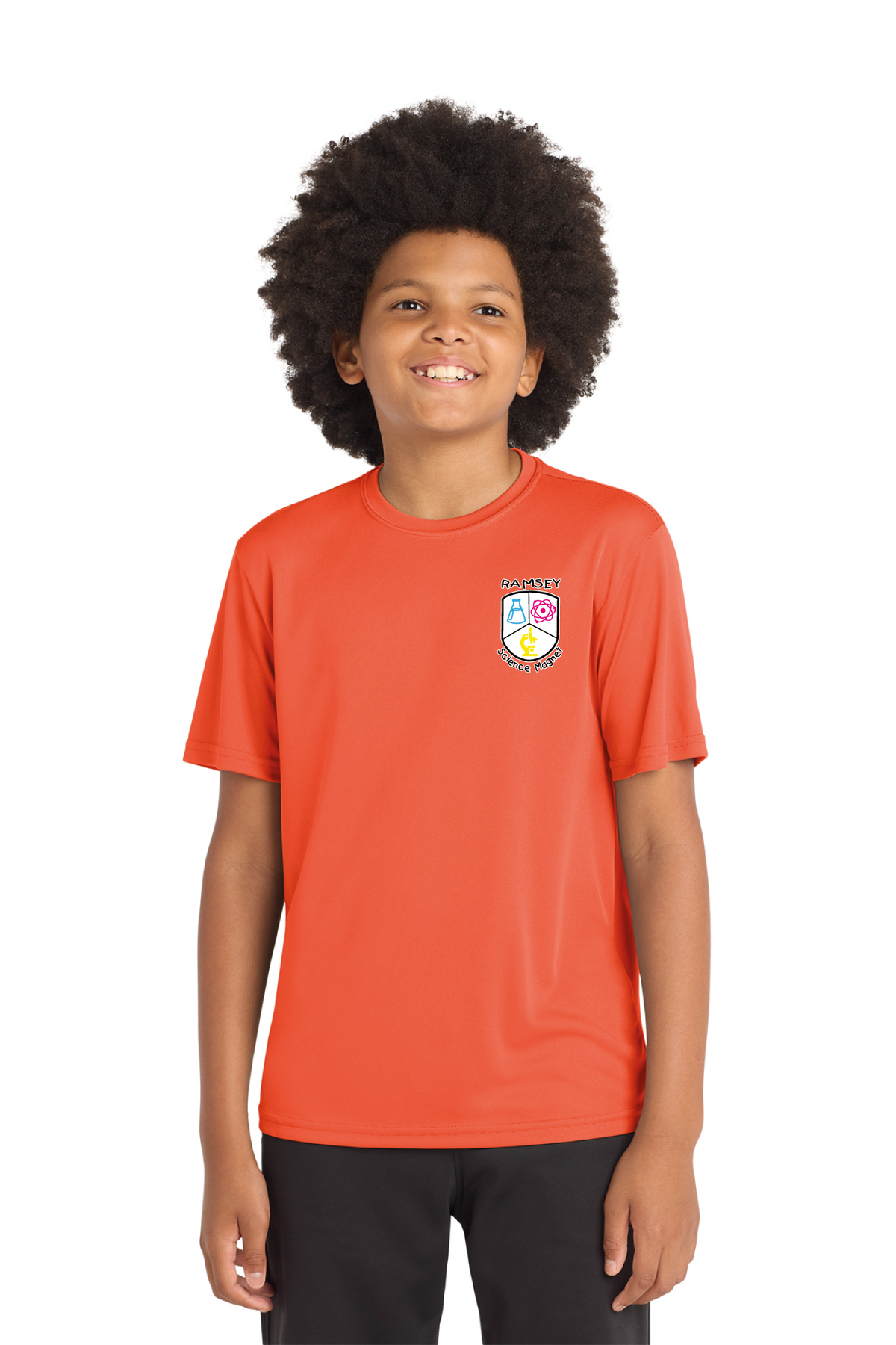 YST350 - Youth PosiCharge Competitor Tee - Ramsey Science Magnet - School Store - Digital Print - #28631