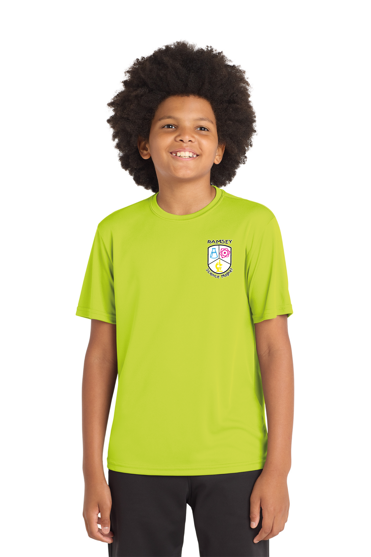 YST350 - Youth PosiCharge Competitor Tee - Ramsey Science Magnet - School Store - Digital Print - #28631