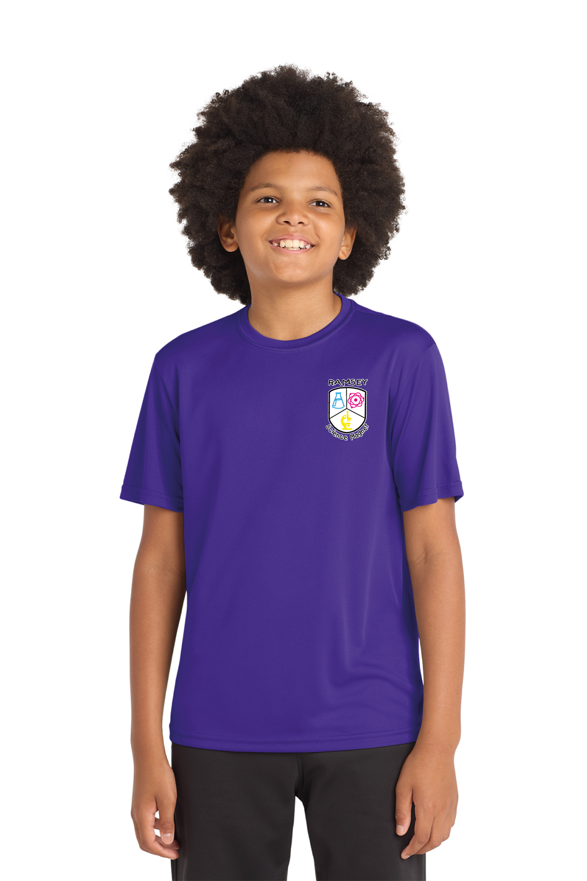 YST350 - Youth PosiCharge Competitor Tee - Ramsey Science Magnet - School Store - Digital Print - #28631