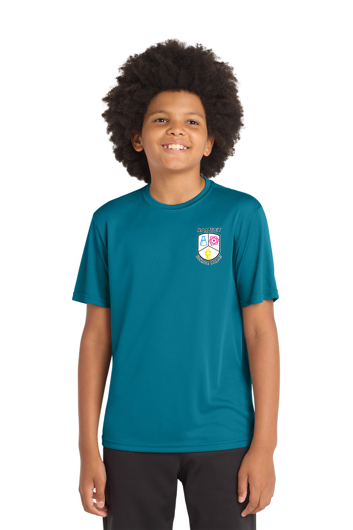 YST350 - Youth PosiCharge Competitor Tee - Ramsey Science Magnet - School Store - Digital Print - #28631