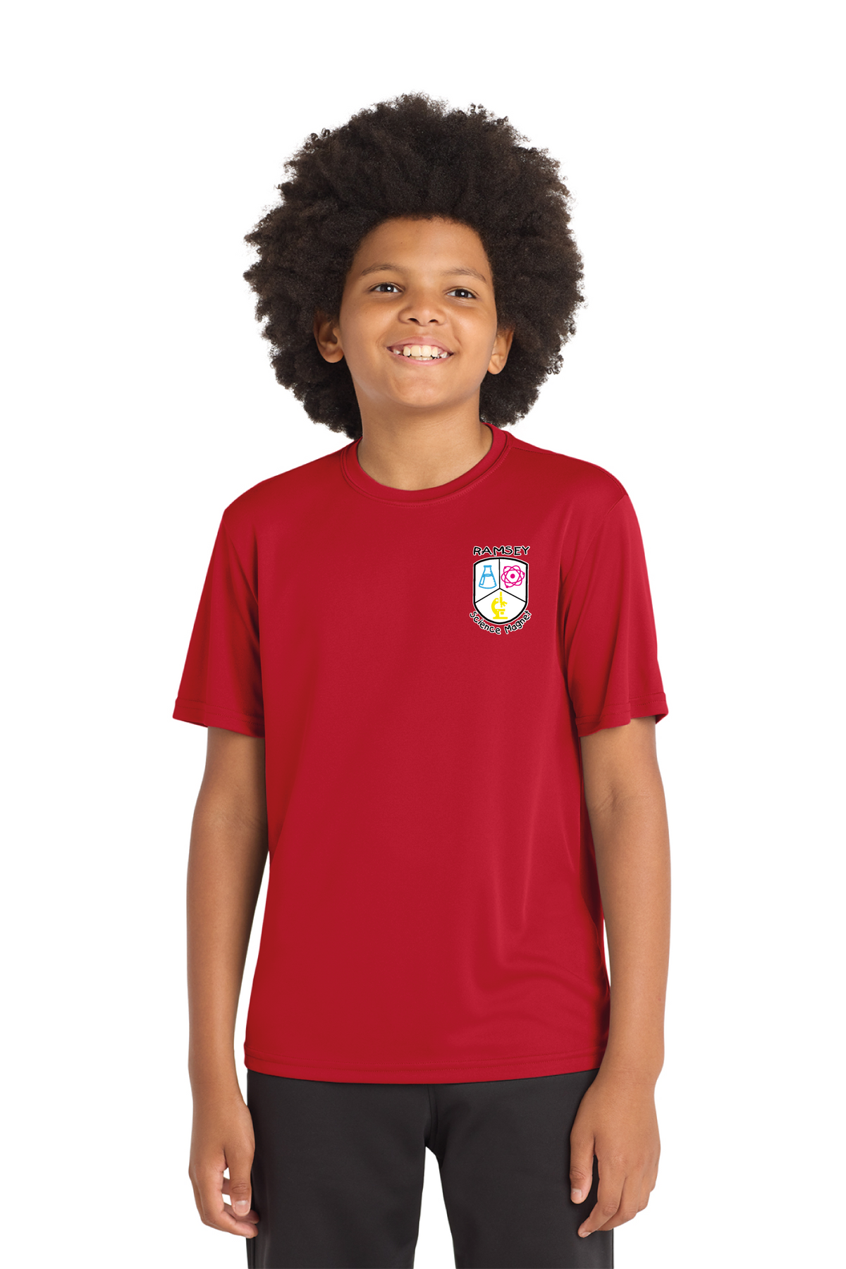 YST350 - Youth PosiCharge Competitor Tee - Ramsey Science Magnet - School Store - Digital Print - #28631