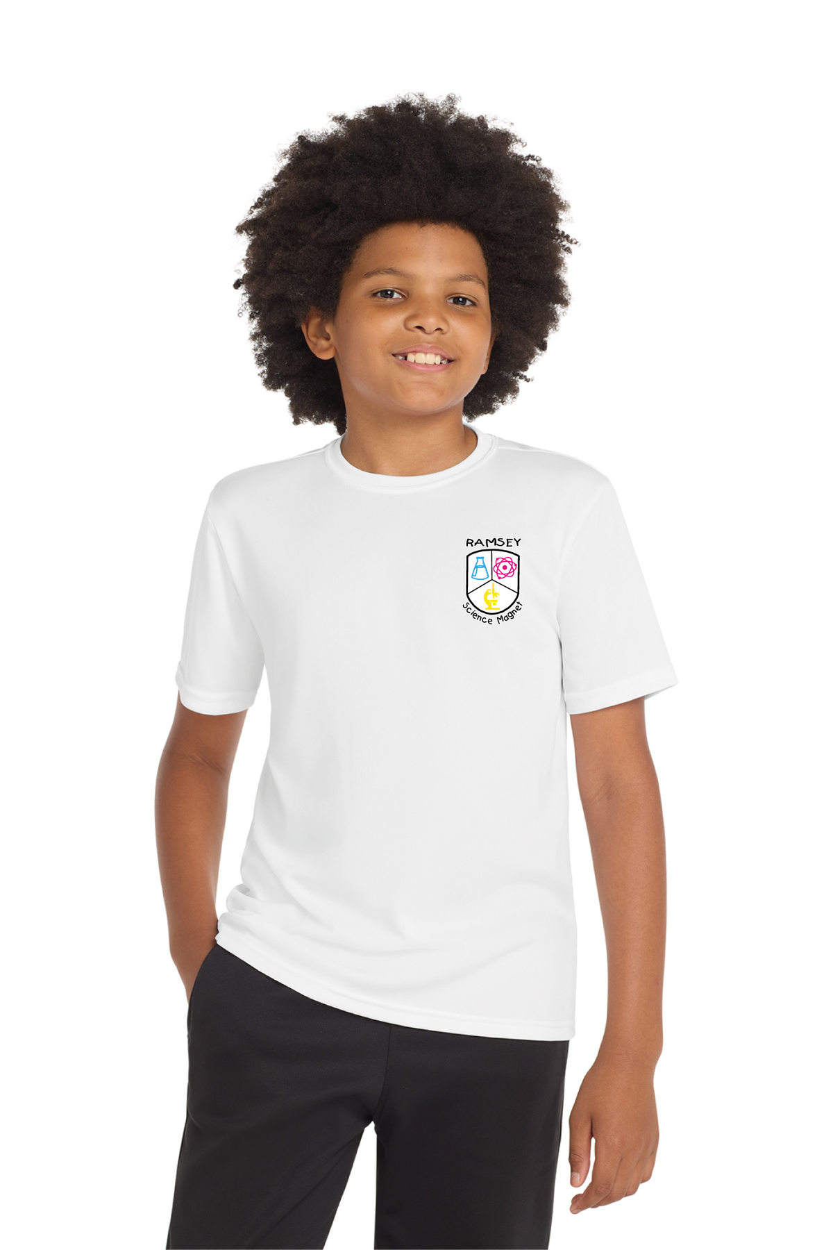 YST350 - Youth PosiCharge Competitor Tee - Ramsey Science Magnet - School Store - Digital Print - #28631