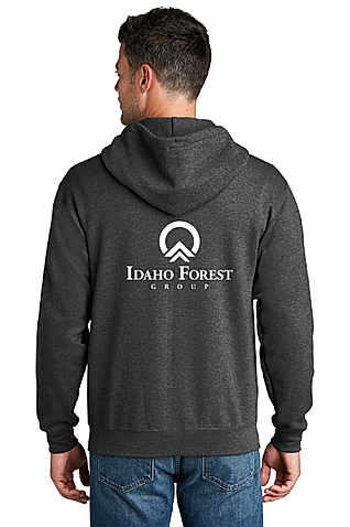 PC78ZH - Port & Company - Core Fleece Full-Zip Hooded Sweatshirt - Idaho Forest Group - Logowear Store - Transfer Screen Print - #29726