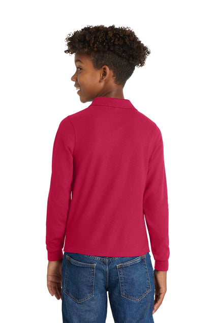 Y500LS - Youth Long Sleeve Silk Touch Polo - Ramsey Science Magnet - School Store - Digital Print - #28631