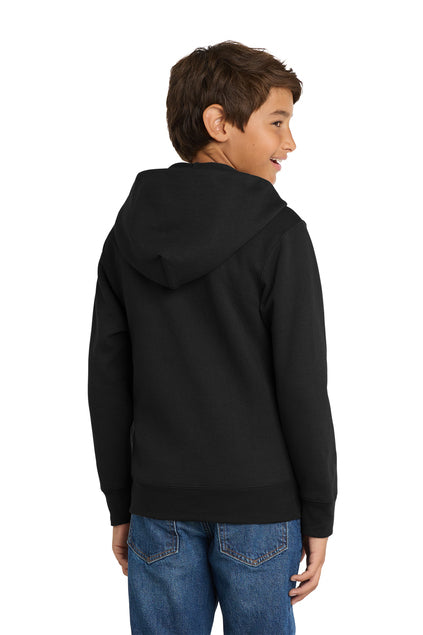 PC90YZH - Port &amp; Co Youth Core Fleece Full-Zip Hooded Sweatshirt - Ramsey Science Magnet - School Store - Digital Print - #28631
