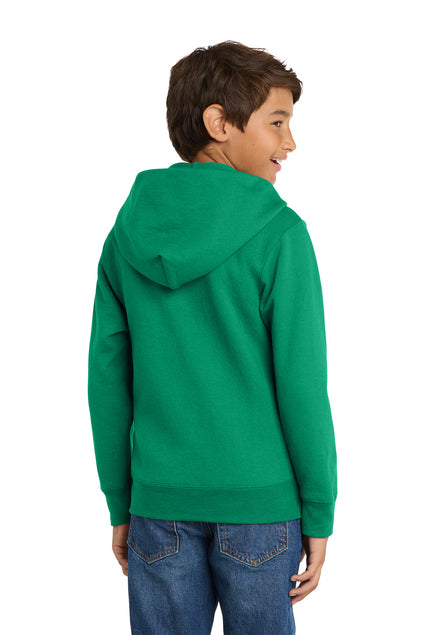 PC90YZH - Port &amp; Co Youth Core Fleece Full-Zip Hooded Sweatshirt - Ramsey Science Magnet - School Store - Digital Print - #28631