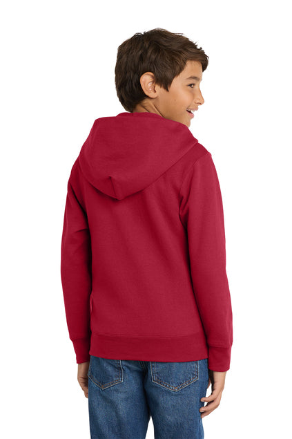 PC90YZH - Port &amp; Co Youth Core Fleece Full-Zip Hooded Sweatshirt - Ramsey Science Magnet - School Store - Digital Print - #28631
