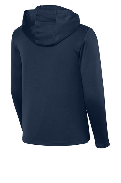 YST420LSH - Sport-Tek Youth Posi-UV Pro Long Sleeve Hoodie - Ramsey Science Magnet - School Store - Digital Print - #28631
