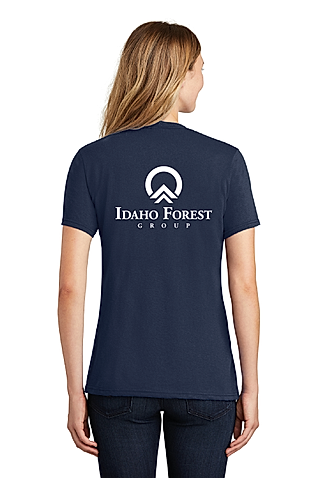 LPC55 - Port & Company Women's Core Blend Tee - Idaho Forest Group - Logowear Store - Transfer Screen Print - #29726