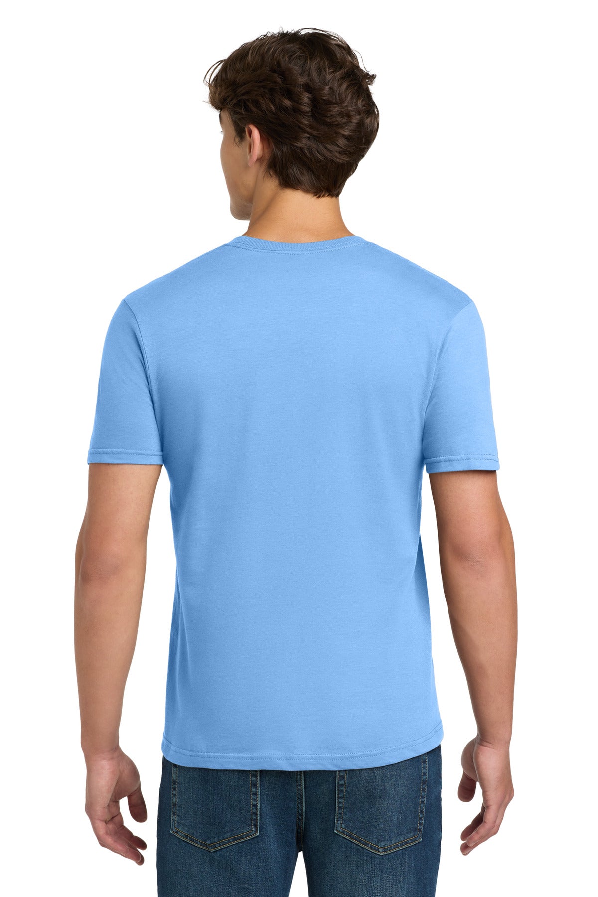 Gildan Softstyle T-Shirt 64000 back model image.