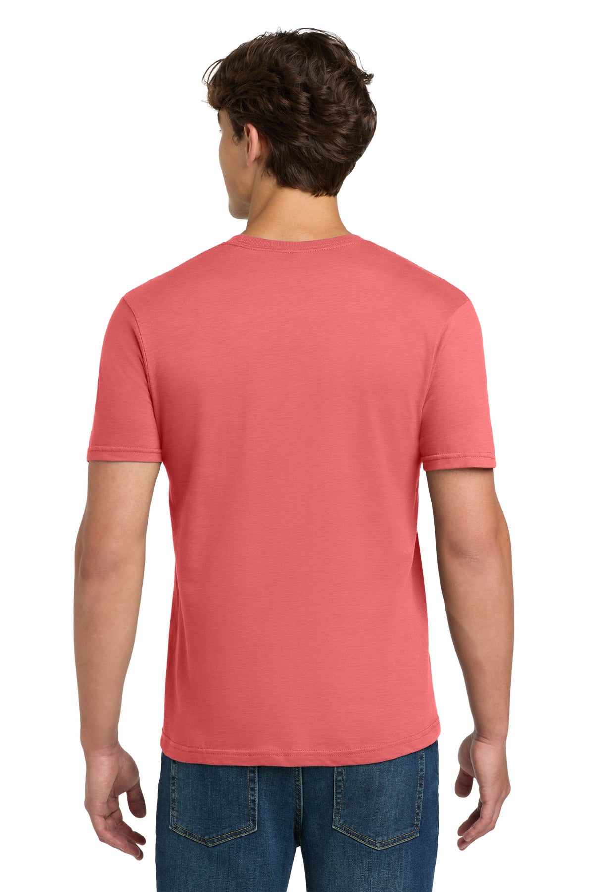 Gildan Softstyle T-Shirt 64000 back model image.