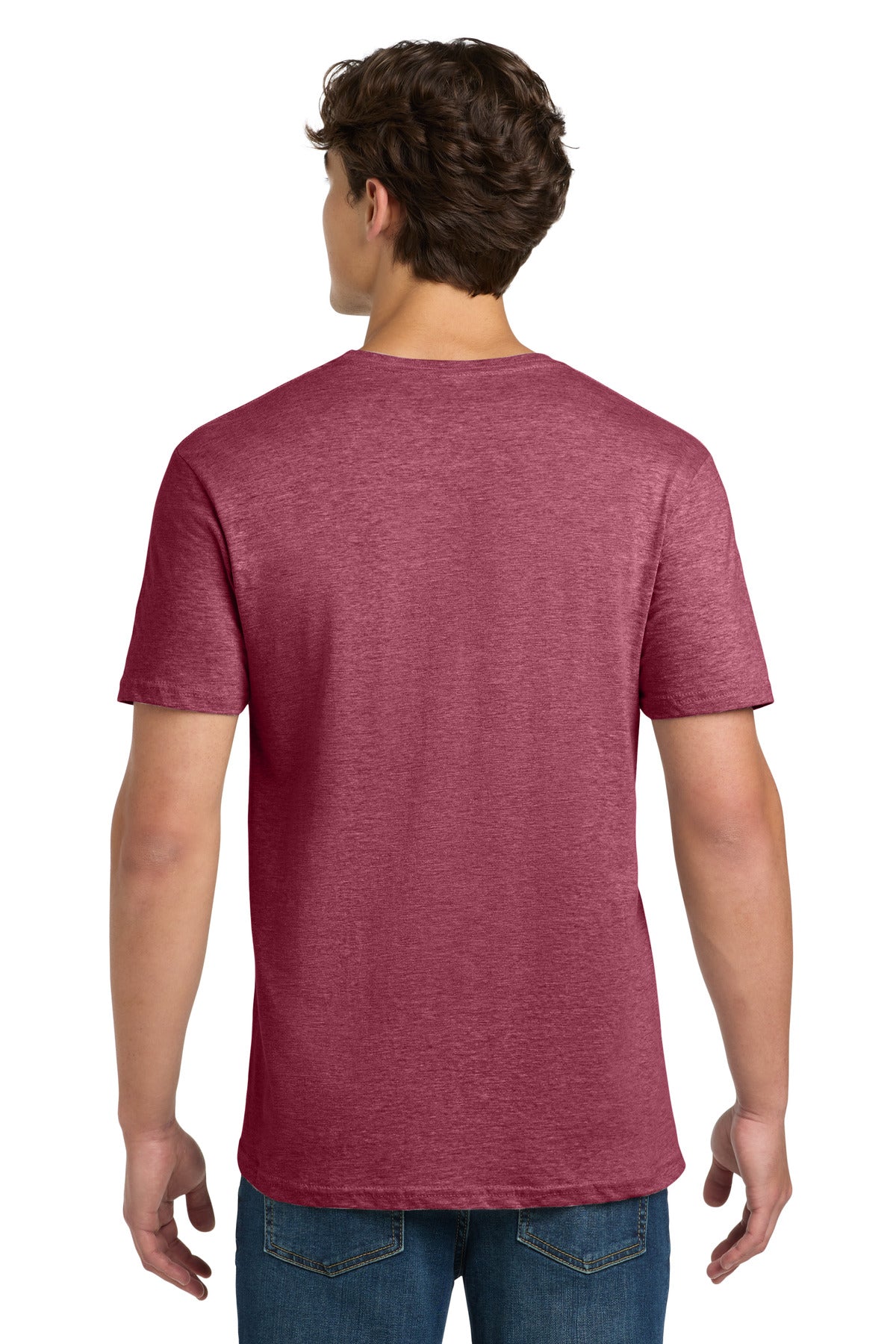 Gildan Softstyle T-Shirt 64000 back model image.