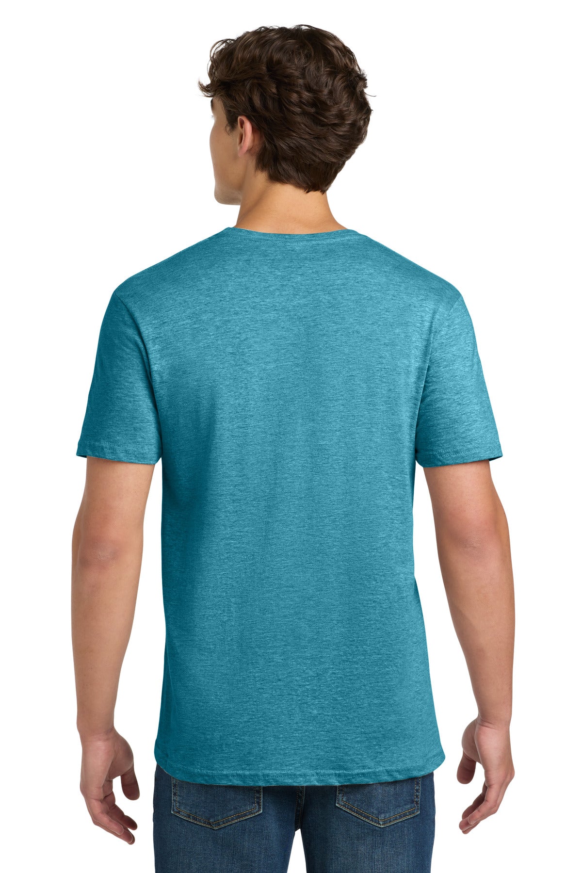 Gildan Softstyle T-Shirt 64000 back model image.