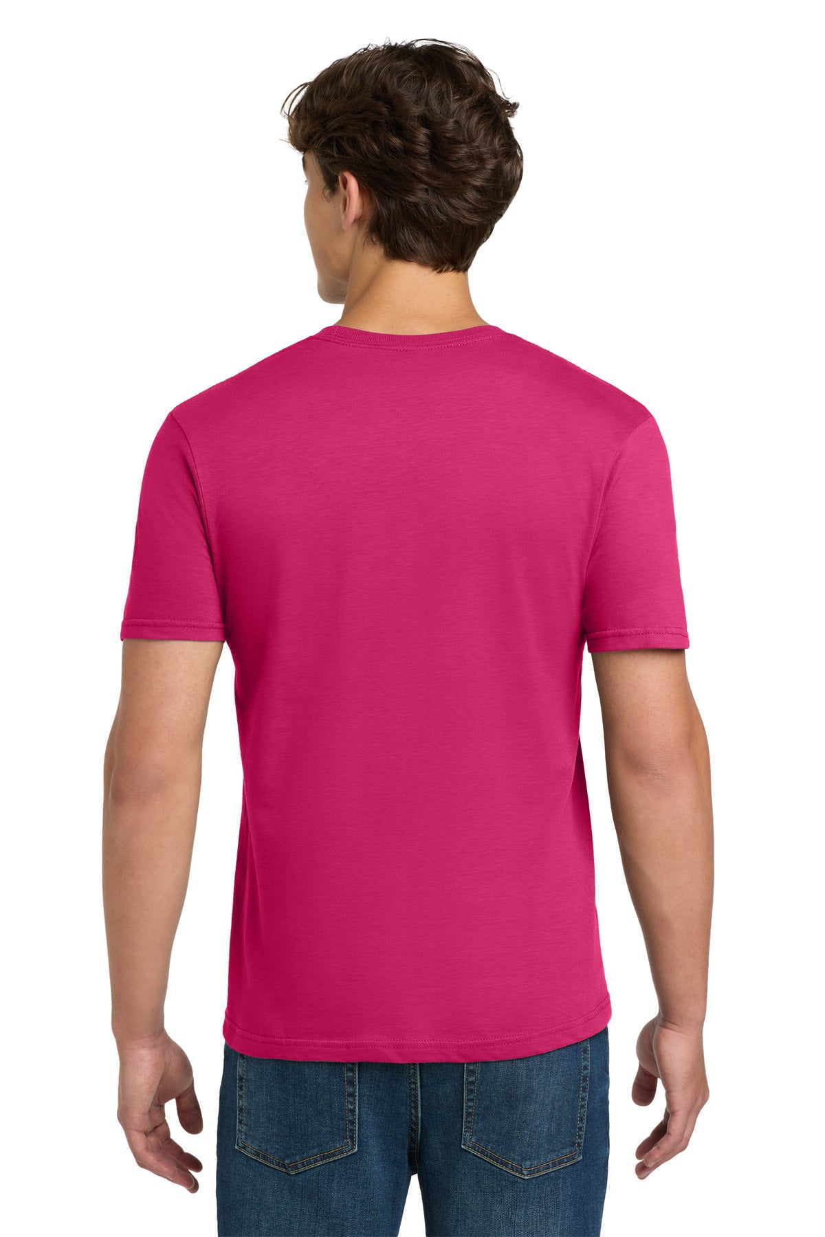 Gildan Softstyle T-Shirt 64000 back model image.