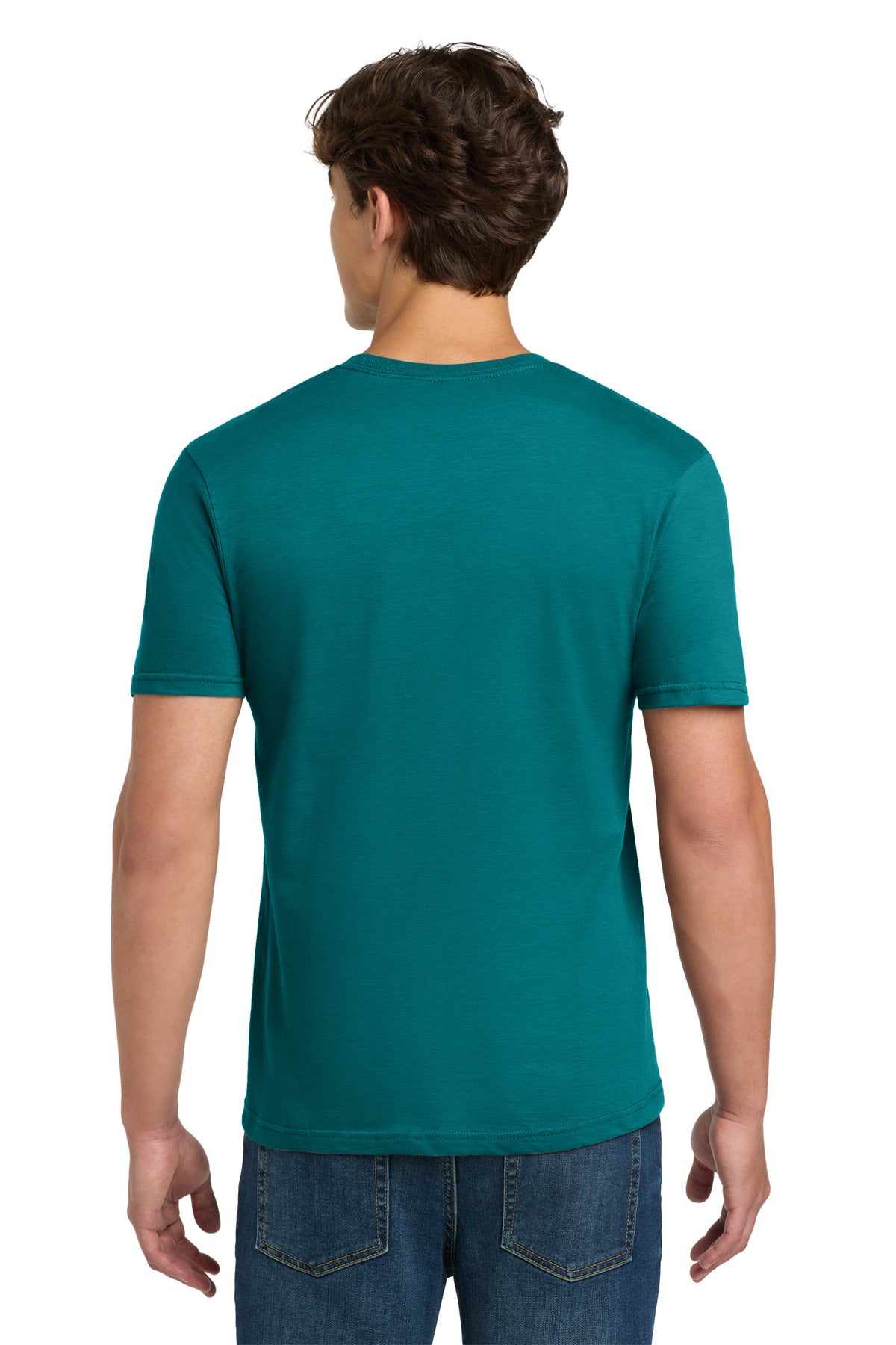 Gildan Softstyle T-Shirt 64000 back model image.