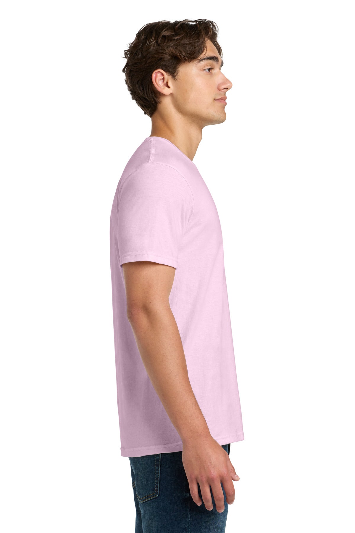 Gildan Softstyle T-Shirt 64000 side model image.