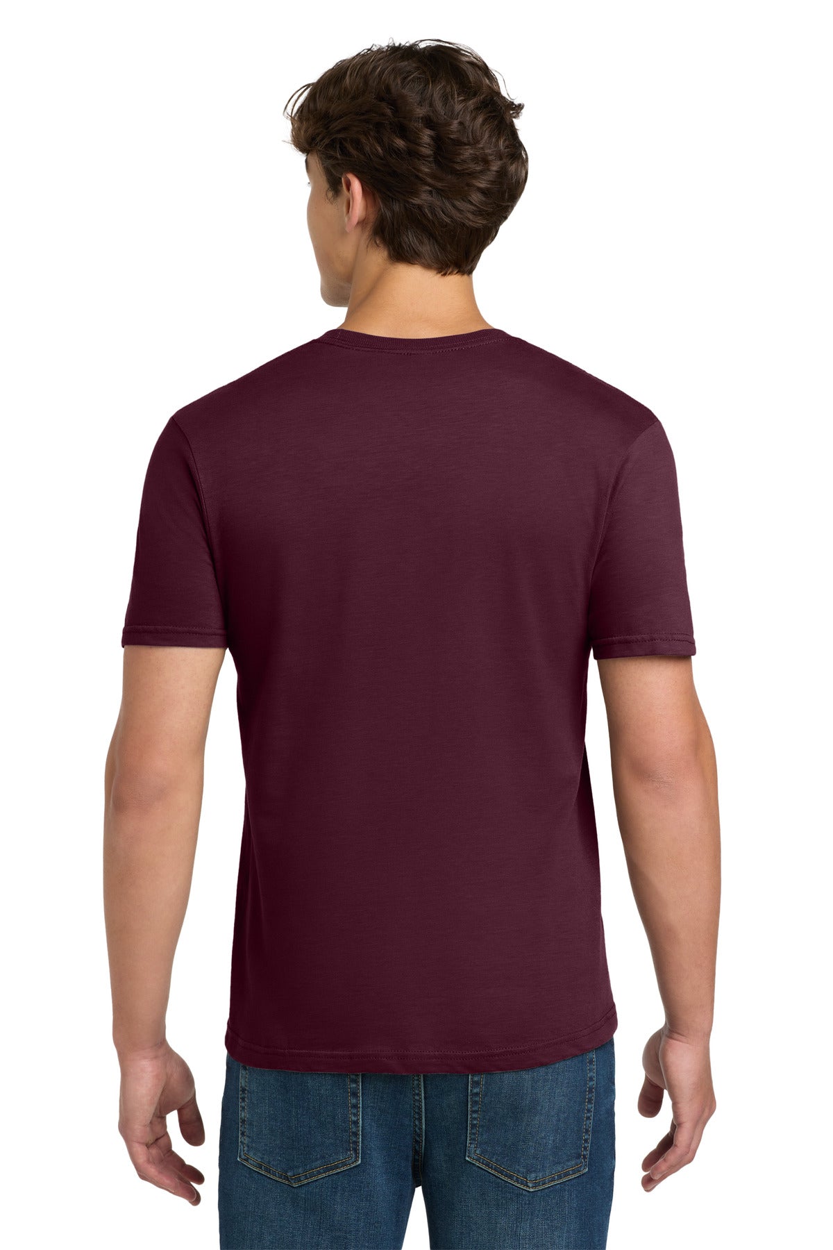 Gildan Softstyle T-Shirt 64000 back model image.