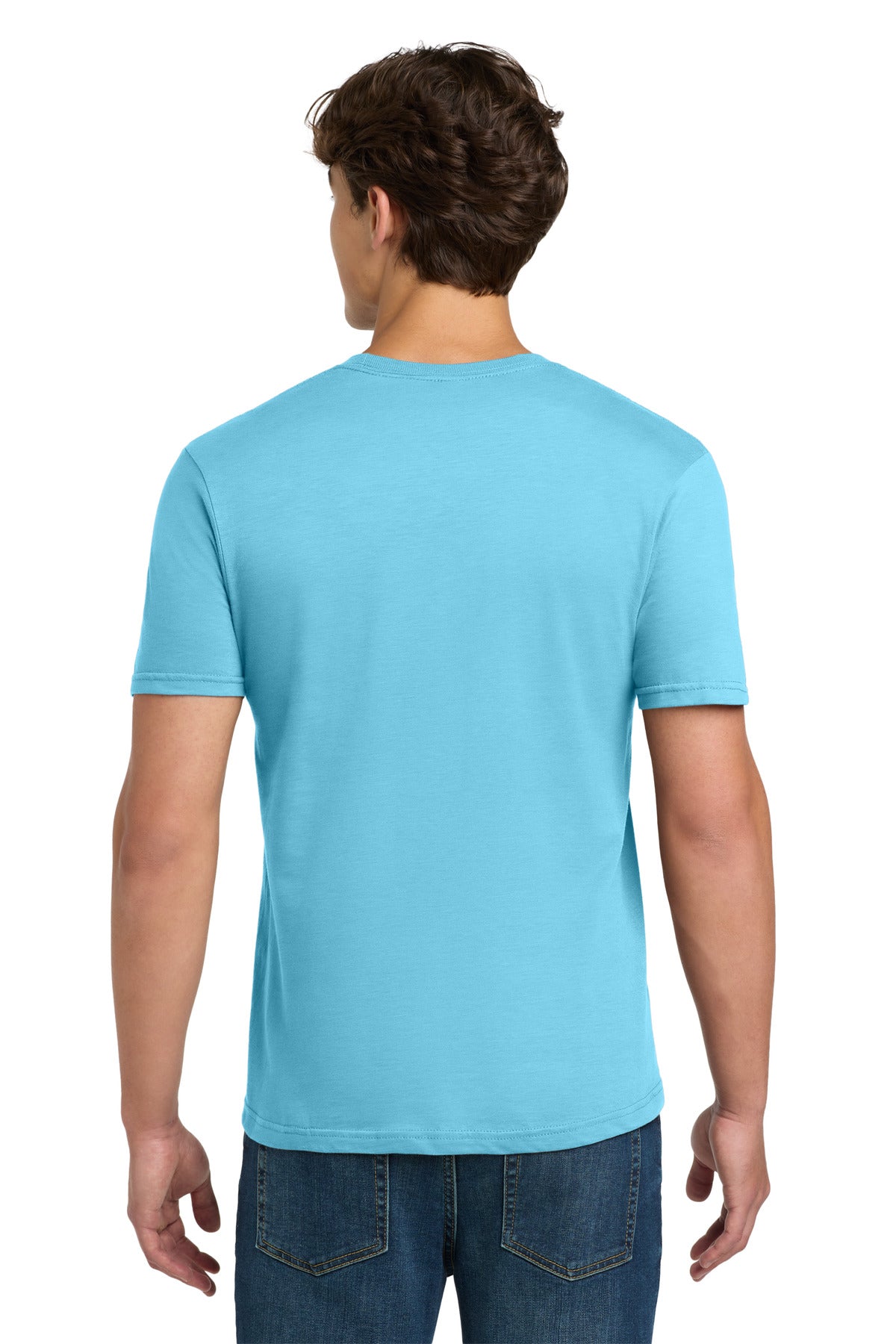 Gildan Softstyle T-Shirt 64000 back model image.