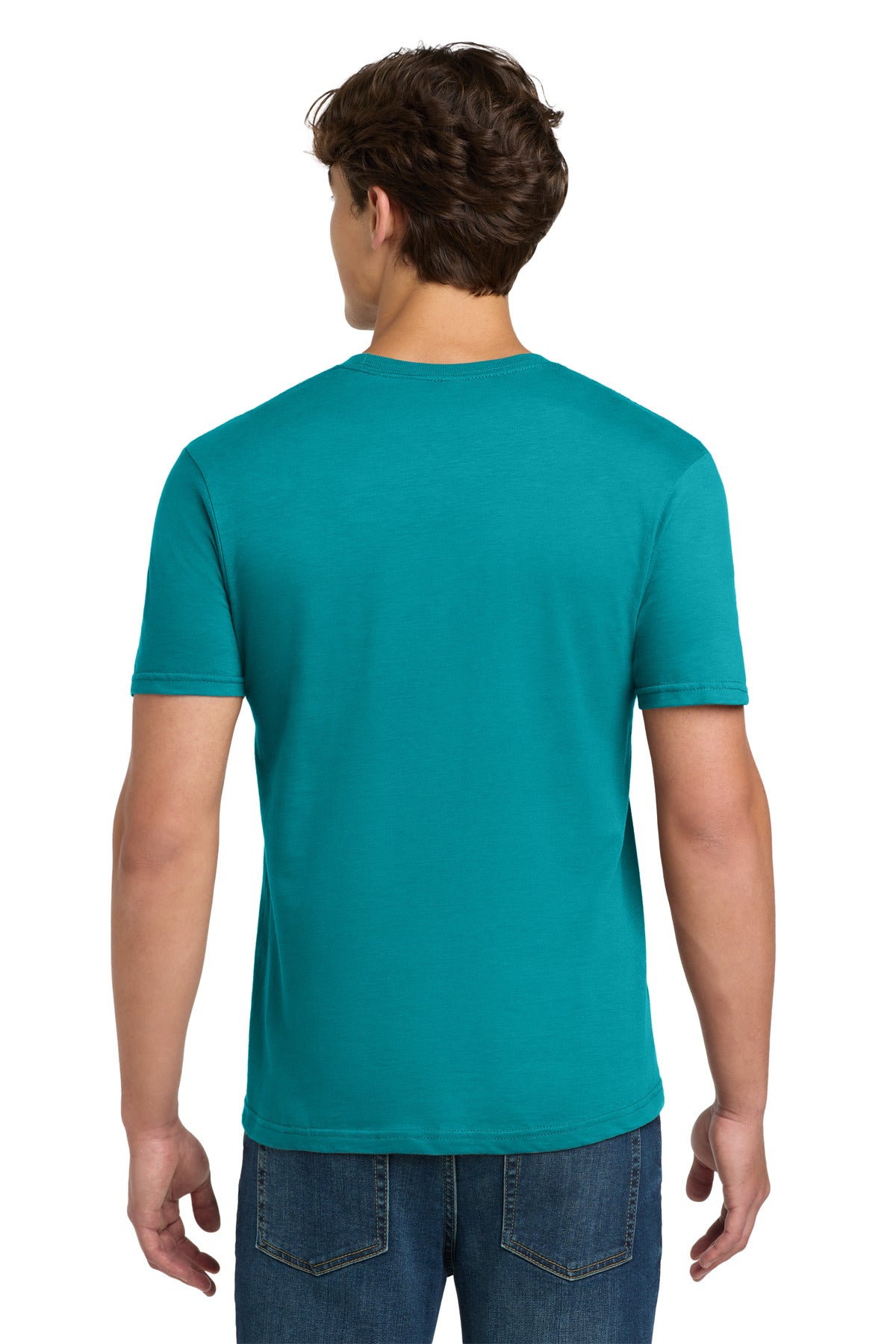 Gildan Softstyle T-Shirt 64000 back model image.