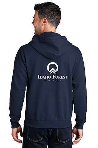 PC78ZH - Port & Company - Core Fleece Full-Zip Hooded Sweatshirt - Idaho Forest Group - Logowear Store - Transfer Screen Print - #29726
