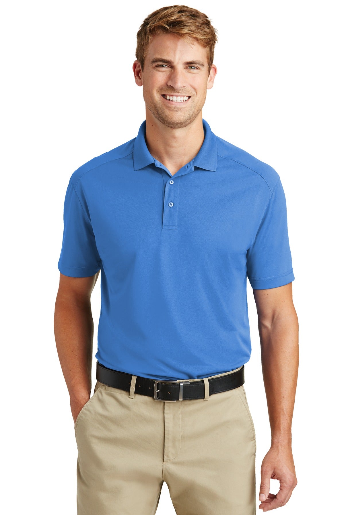 CornerStone Select Lightweight Snag-Proof Polo CS418 front model image.