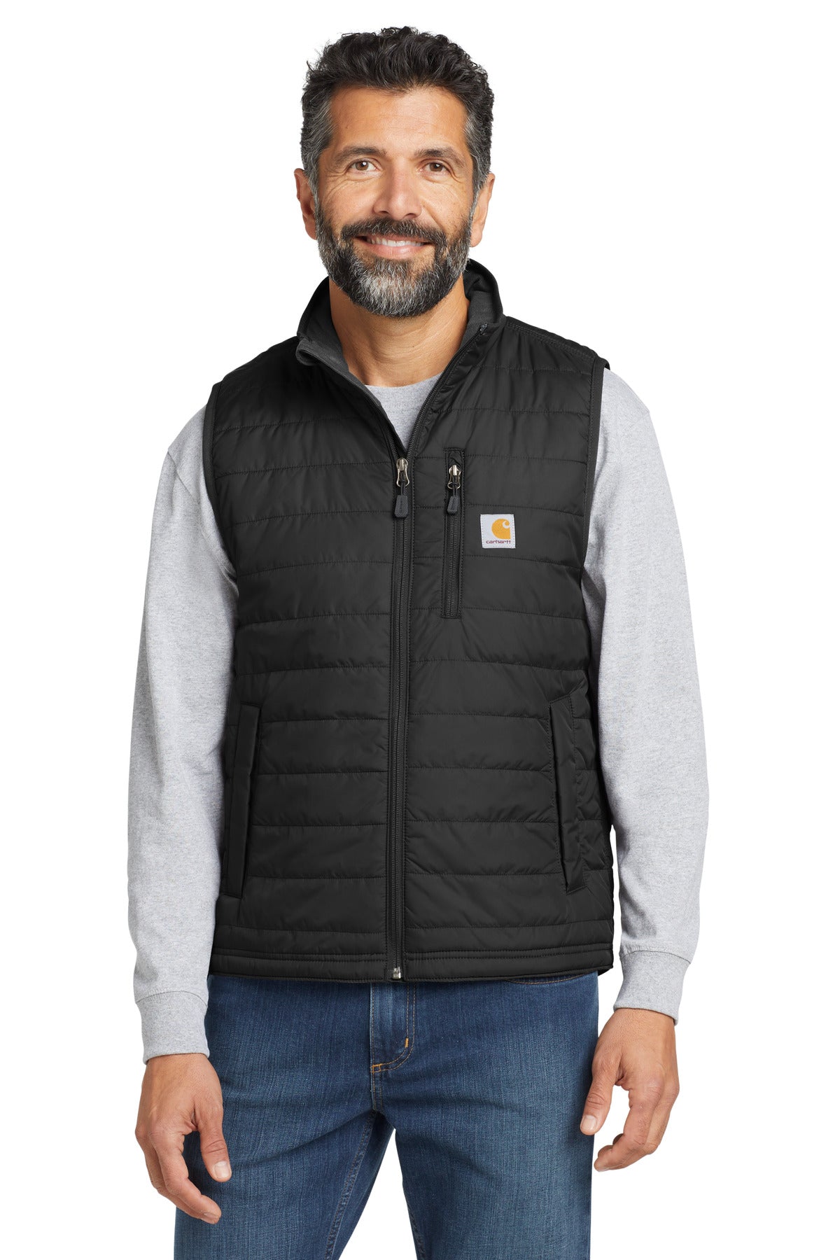 Carhartt Gilliam Vest CT102286 front model image.