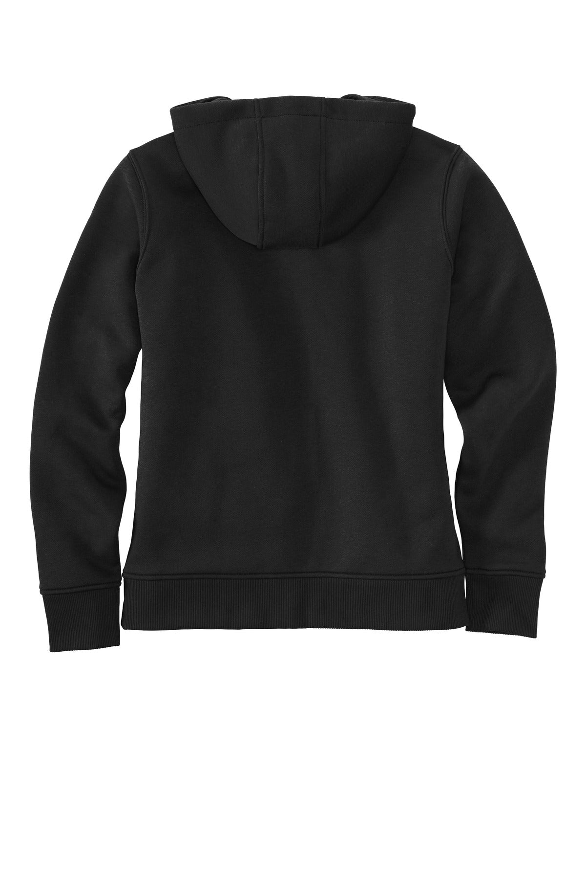 Carhartt Women&#39;s Clarksburg Full-Zip Hoodie CT102788 back flat image.