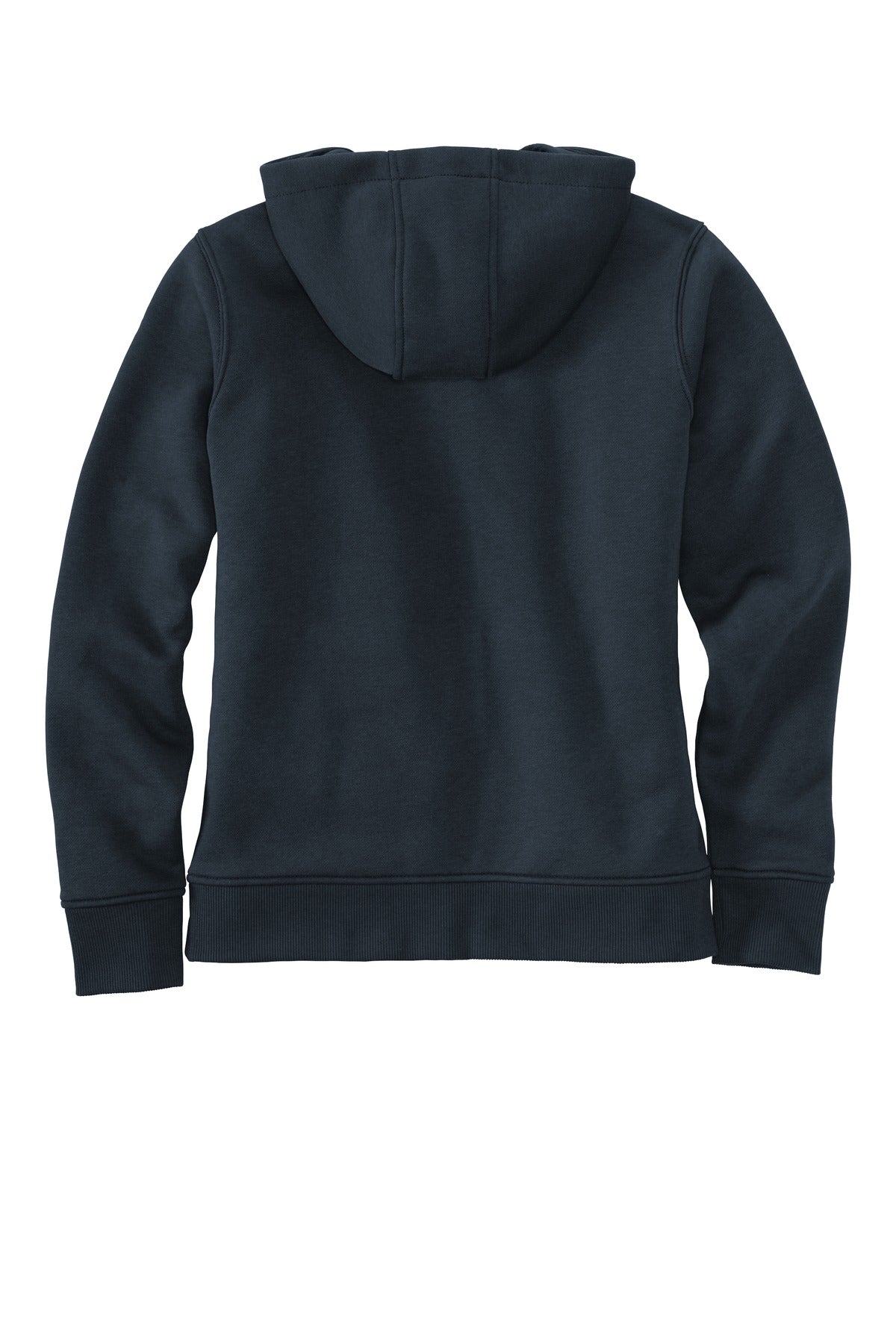 Carhartt Women&#39;s Clarksburg Full-Zip Hoodie CT102788 back flat image.