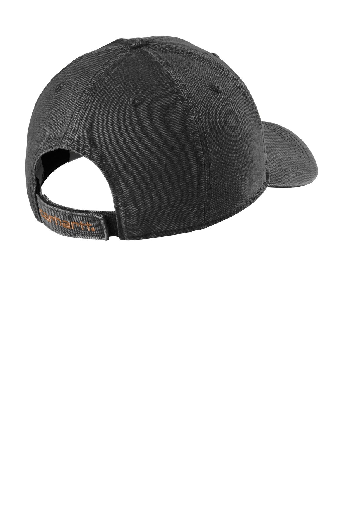 Carhartt Cotton Canvas Cap CT103938 back flat image.