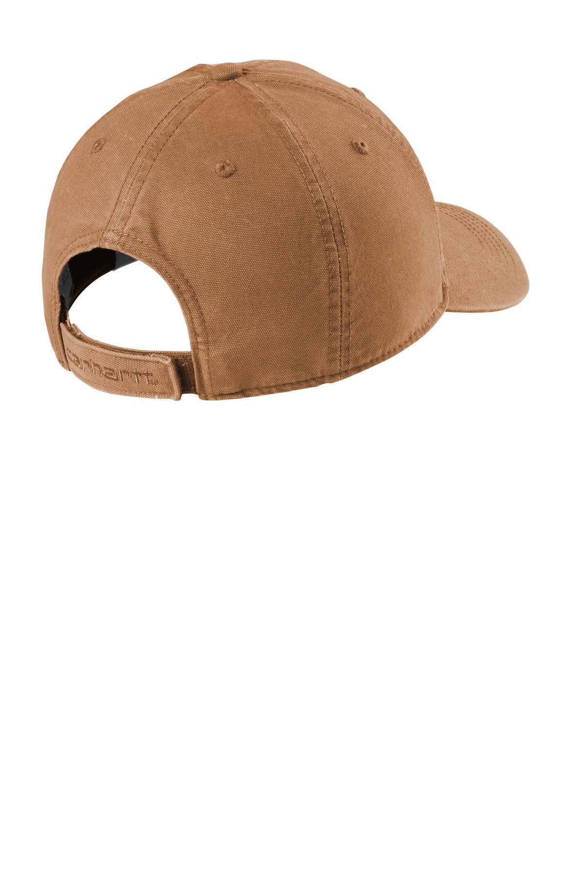 Carhartt Cotton Canvas Cap CT103938 back flat image.