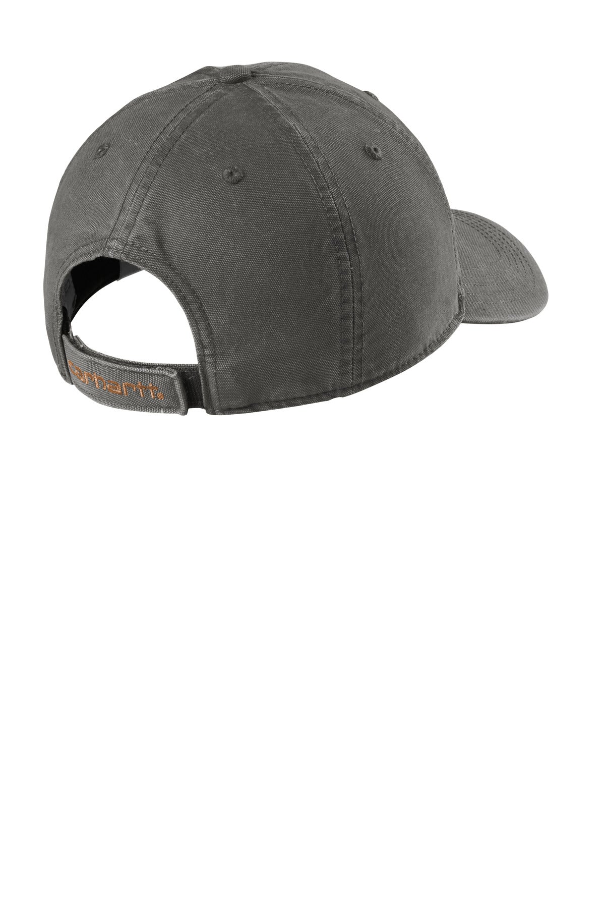Carhartt Cotton Canvas Cap CT103938 back flat image.
