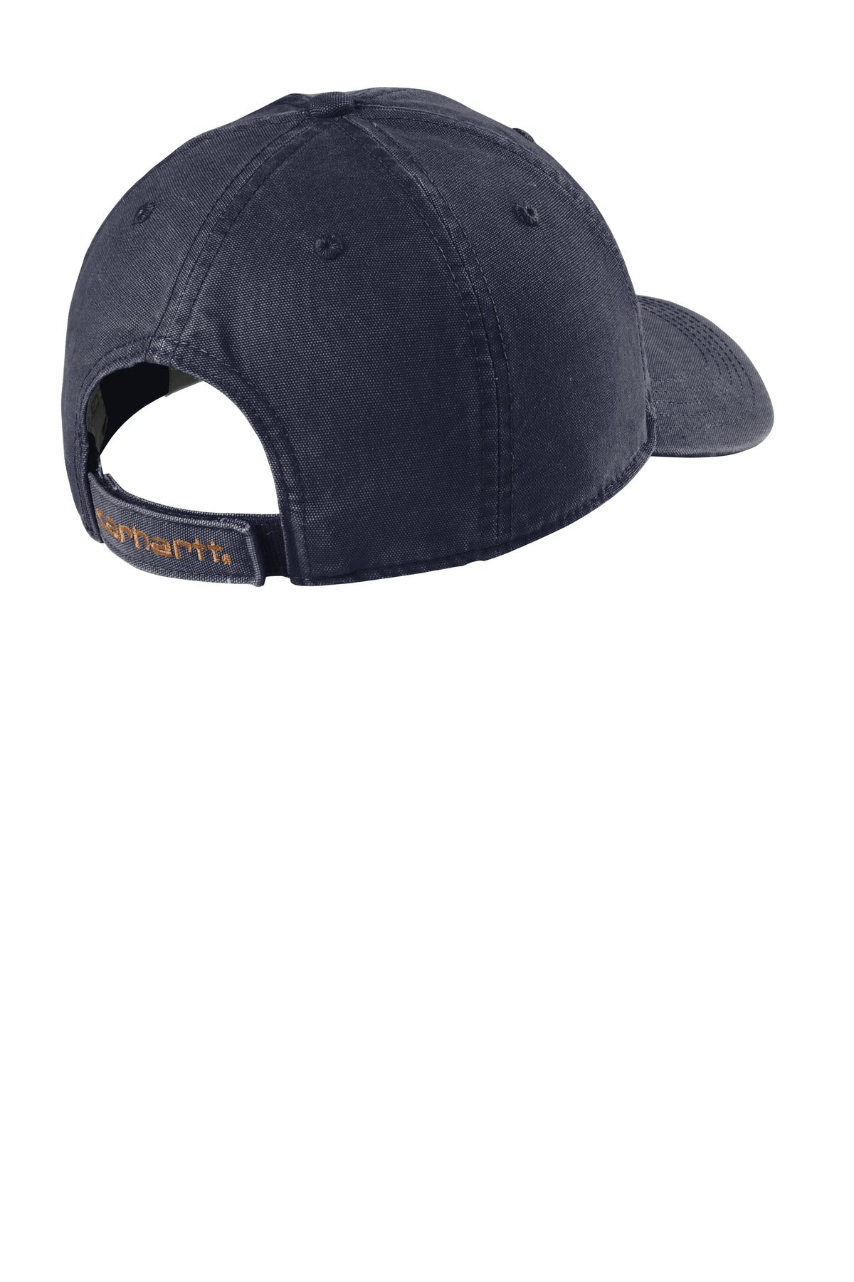 Carhartt Cotton Canvas Cap CT103938 back flat image.