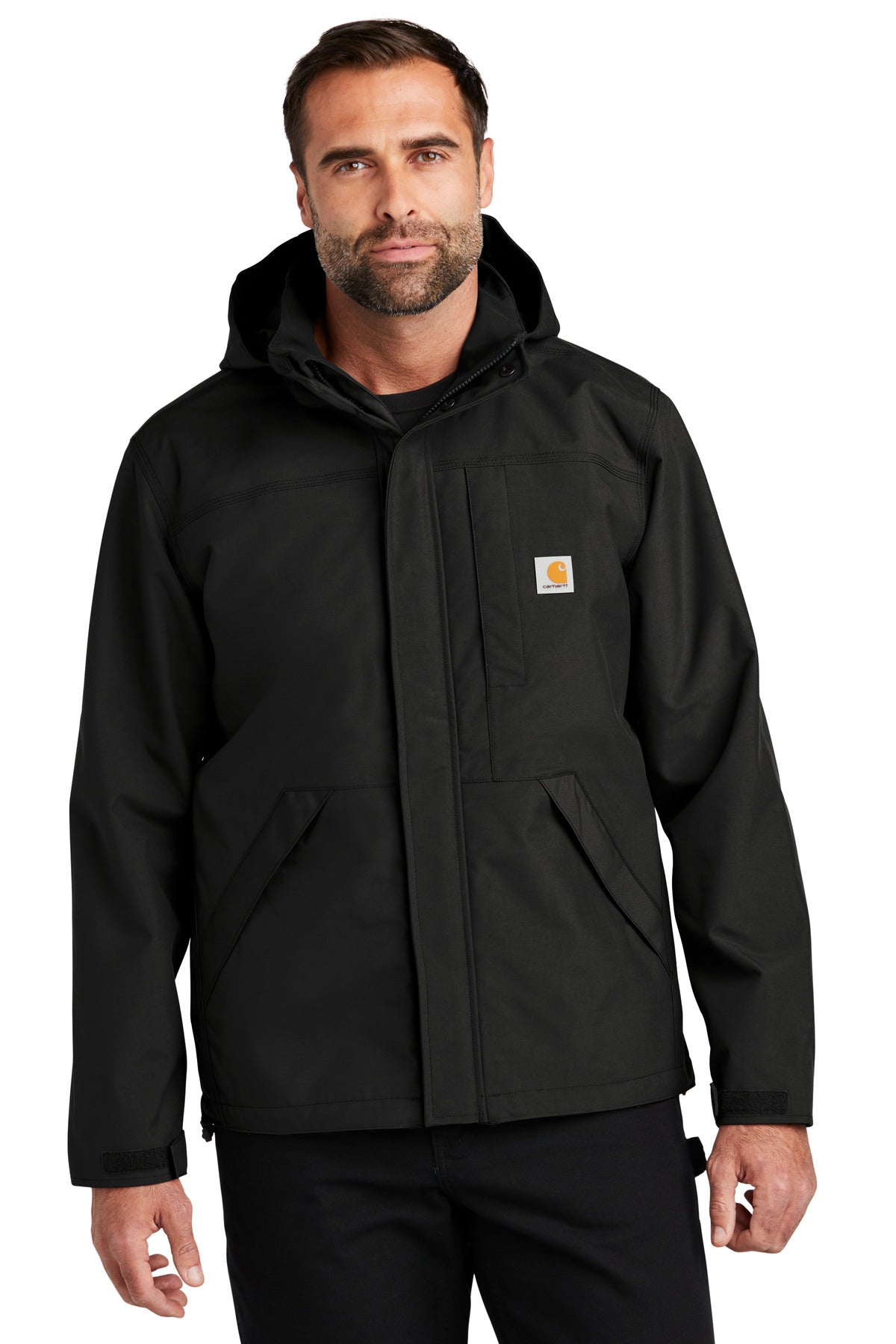 Carhartt Storm Defender Shoreline Jacket CT104670 front model image.