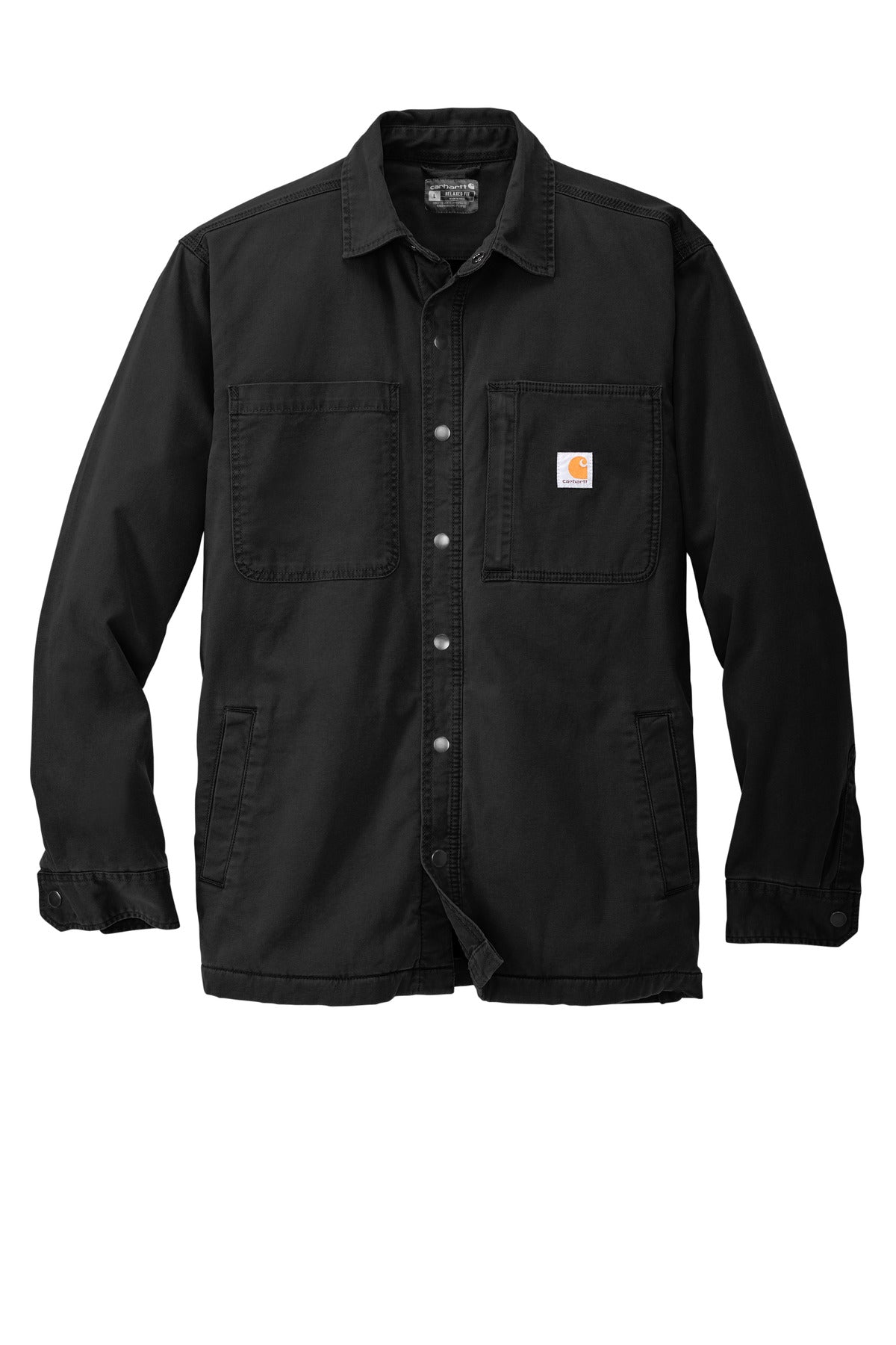 Carhartt Rugged Flex Fleece-Lined Shirt Jac CT105532 front flat image.